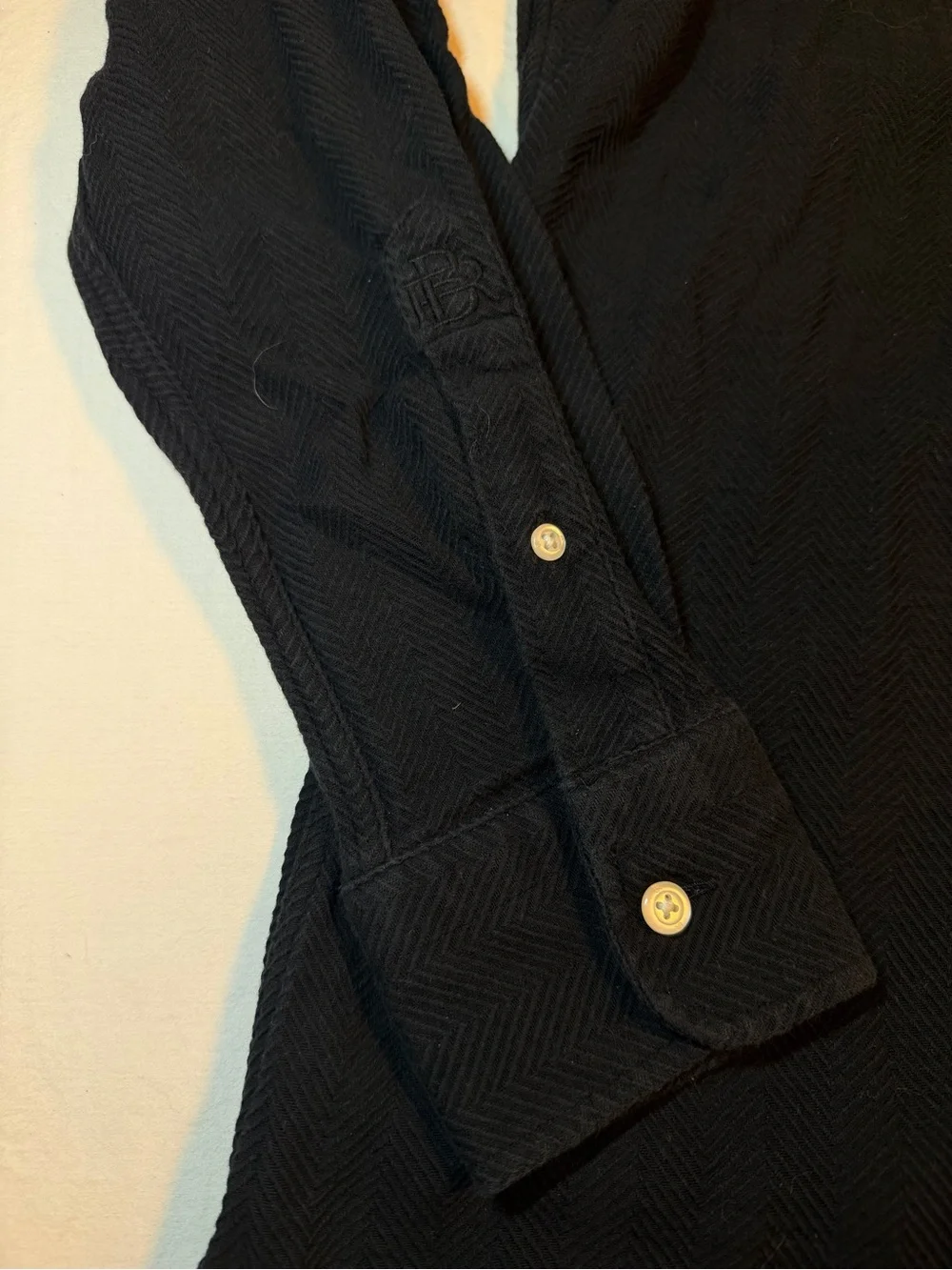 Men's Banana Republic herringbone texture shirt
